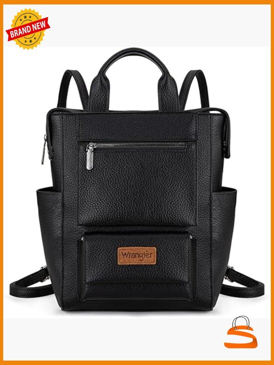 Vegan Leather Convertible Backpack Purse Anti Theft main image 6